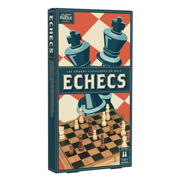 Jeu d'échecs en bois Vintage