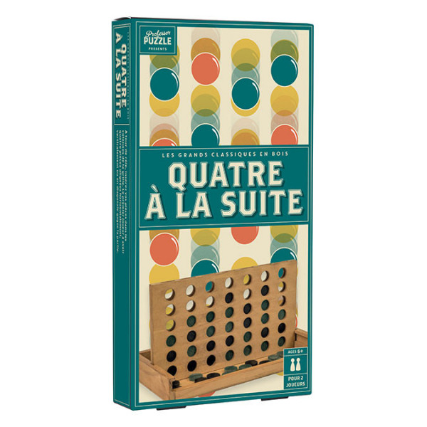 Jeu Quatre à la suite en bois Vintage