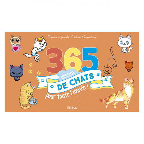 Livre 365 dessins de chats pour toute l'année