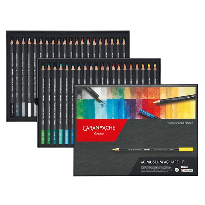 Crayon de couleur Museum Aquarelle Boite de 40 couleurs