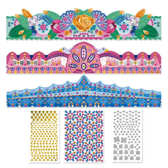 Set créatif pour enfant - Kit paillettes, strass et dorures - Janod