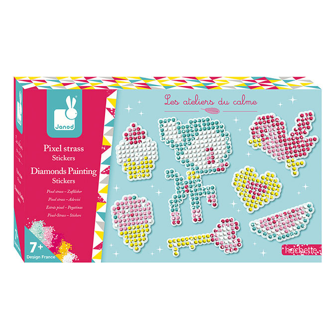 Kit créatif Pixel strass stickers - Scrapmalin