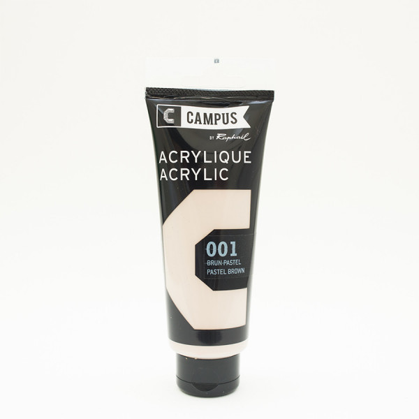 Peinture acrylique étude Campus 100ml - brun pastel 001