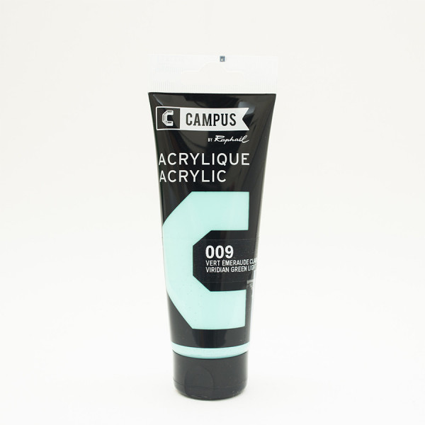 Peinture acrylique étude Campus 100ml - vert émeraude clair 009