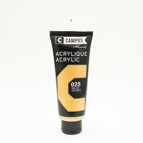 Peinture acrylique étude Campus 100ml -vieil or 025