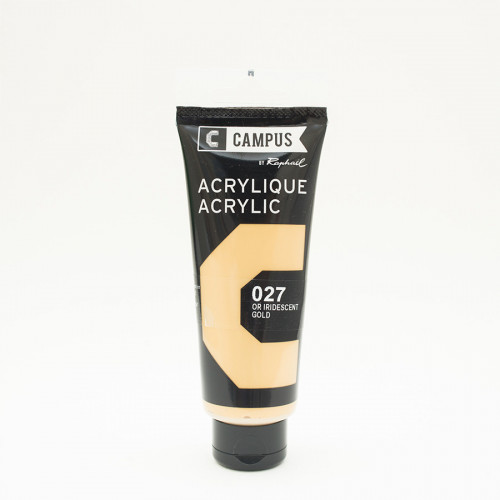 Peinture acrylique étude Campus 100ml - or iridescent 027