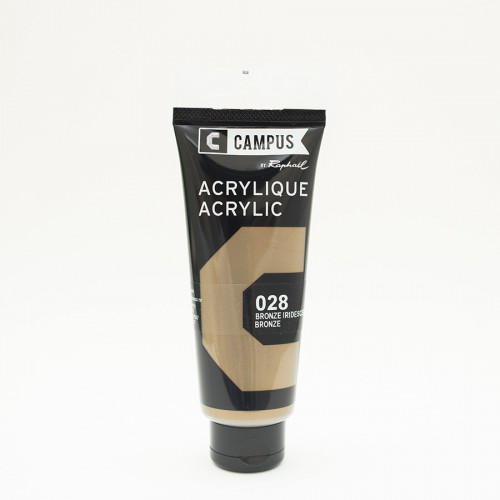 Peinture acrylique étude Campus 100ml - bronze iridescent 028