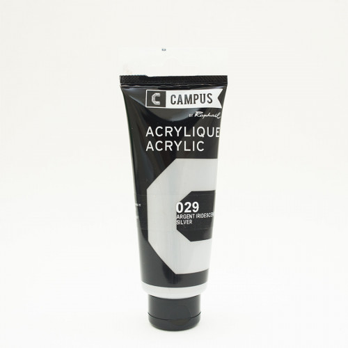 Peinture acrylique étude Campus 100ml - argent iridescent 029