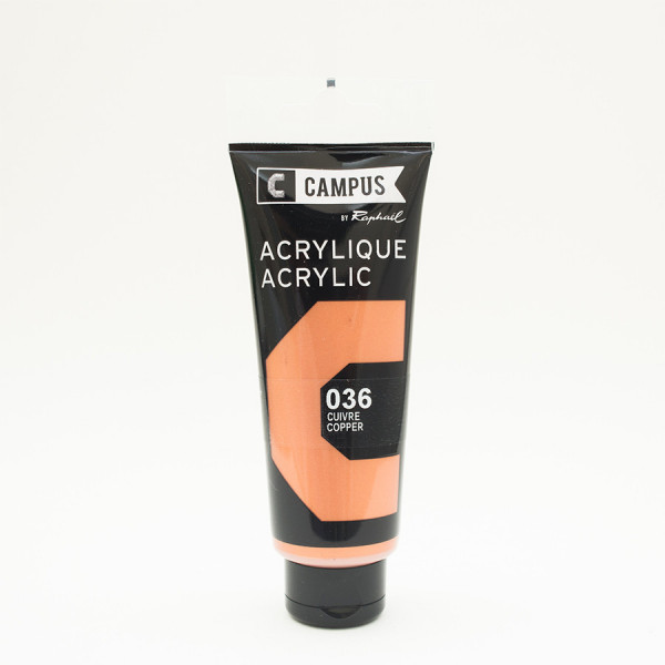 Peinture acrylique étude Campus 100ml - cuivre 036