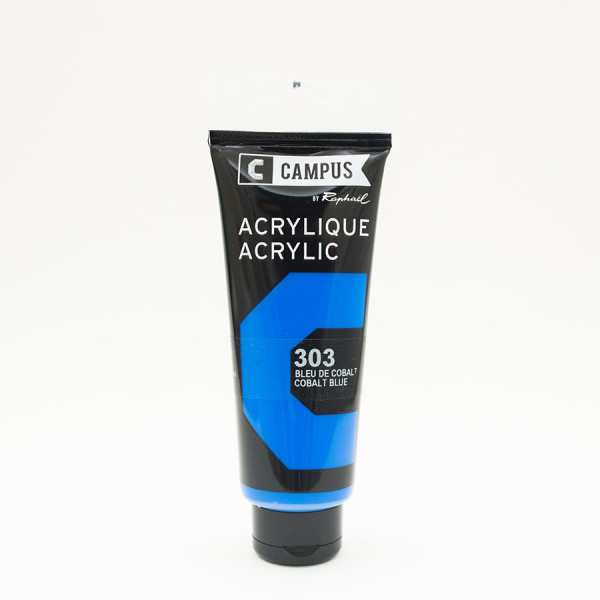 Peinture acrylique étude Campus 100ml - bleu de cobalt 303