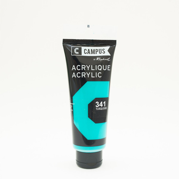 Peinture acrylique étude Campus 100ml - turquoise 341