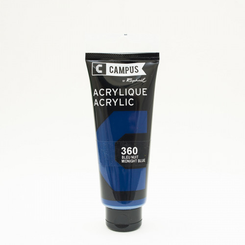 Peinture acrylique étude Campus 100ml - bleu nuit 360