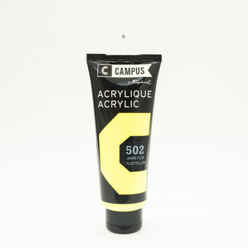 Peinture acrylique étude Campus 100ml - jaune fluo 502