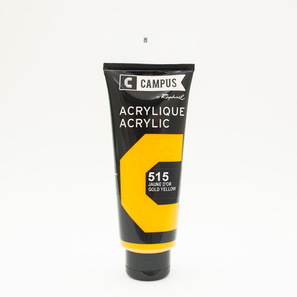 Peinture acrylique étude Campus 100ml - jaune d'or 515