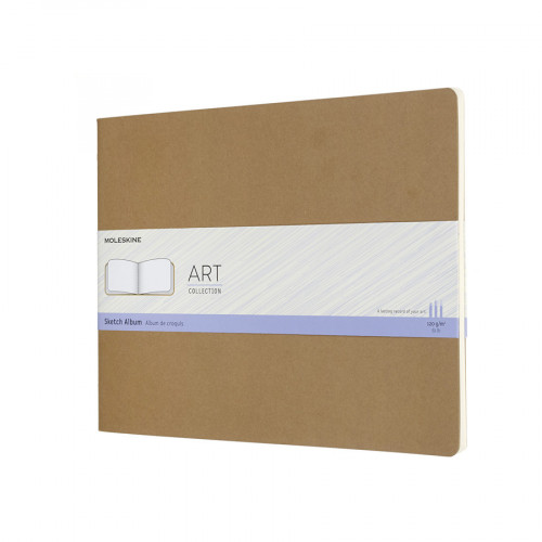 Album pour croquis Kraft papier ivoire 120 g/m² - 21,59 x 27,94 cm
