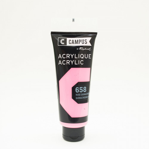 Peinture acrylique étude Campus 100ml - rose quinacridone 658