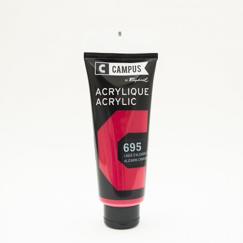 Peinture acrylique étude Campus 100ml - laque d'alizarine cramoisie 695