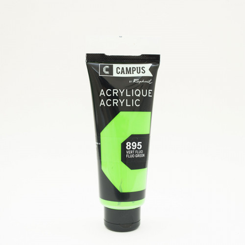 Peinture acrylique étude Campus 100ml - vert fluo 895