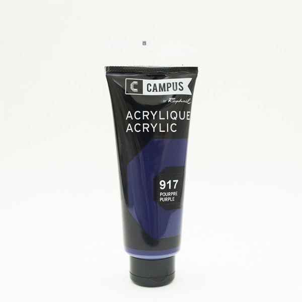 Peinture acrylique étude Campus 100ml - pourpre