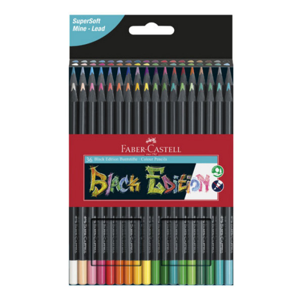 Crayons de couleurs Black edition 36 pcs