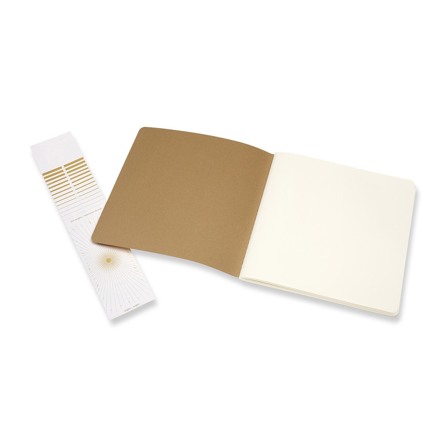Album pour croquis Kraft papier ivoire 120 g/m² - 19 x 19 cm