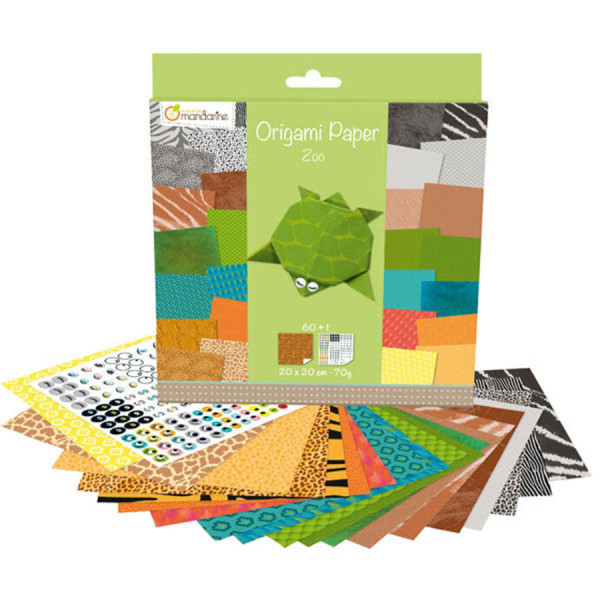 Pochette Origami Paper - 20 x 20 cm - Zoo