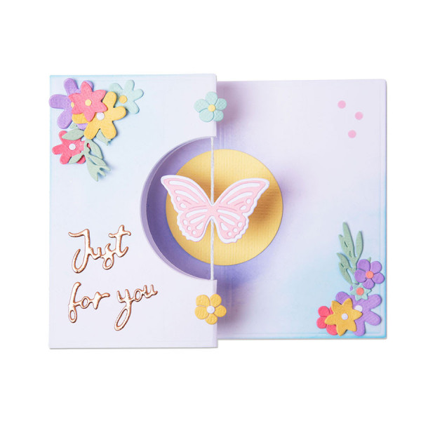 Thinlits Die Set Spinner Card Papillon - 14 pcs