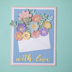 Thinlits Die Set Enveloppe fleurie - 12 pcs