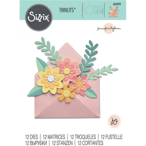 Thinlits Die Set Enveloppe fleurie - 12 pcs