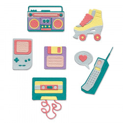 Thinlits Die Set Objets rétro - 8 pcs