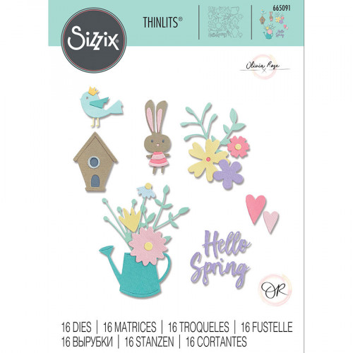 Thinlits Die Set Printemps  - 16 pcs