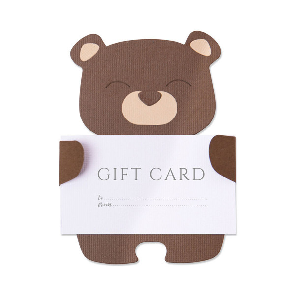 Bigz Die Ours porte-carte-cadeau