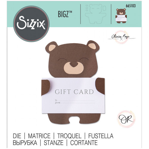Bigz Die Ours porte-carte-cadeau