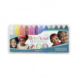 Assortiment de 12 crayons de maquillage Grim'stick