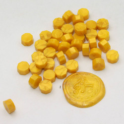 Cire à cacheter moutarde nacré 35 g