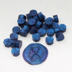 Cire à cacheter bleu nuit nacré 35 g