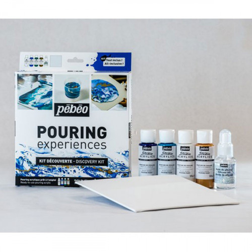 KIT DÉCOUVERTE POURING 4X59ML + SILICONE 50ML - Papeterie Michel