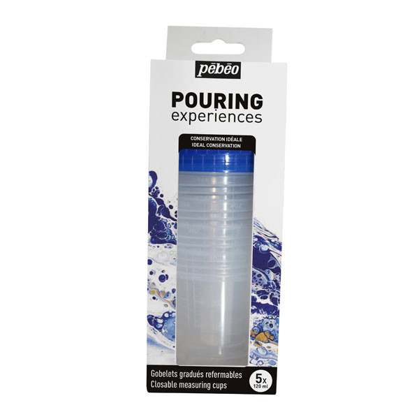 Gobelets gradués Pouring Expérience 5 x 120 ml