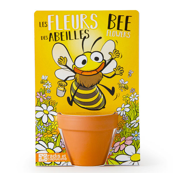 Abeille et ses fleurs à semer