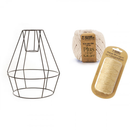 Kit DIY suspension en coton et jute