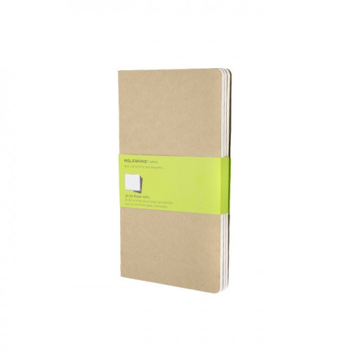 Carnets de notes - 13 x 21 cm - kraft - 3 pcs