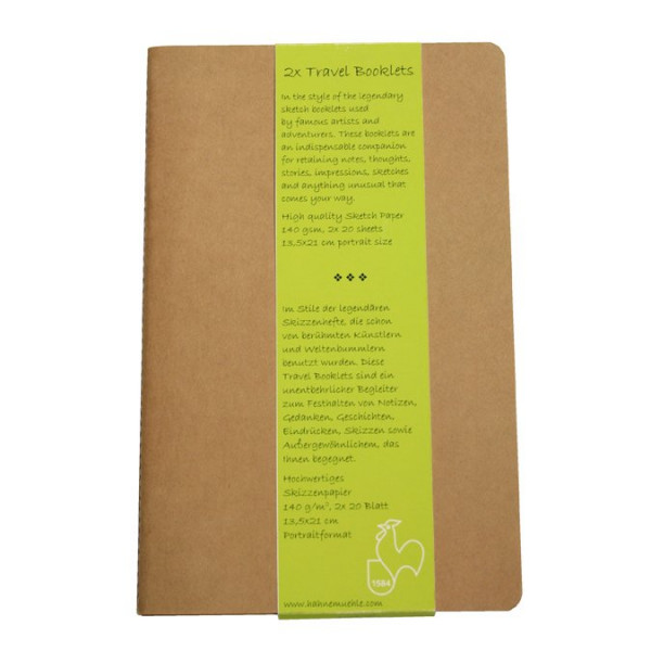 Carnets de voyage - 140 g/m² - 9 x 14 cm