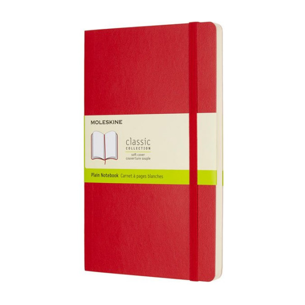 Carnet blanc souple - Scarlet - 13 x 21 cm