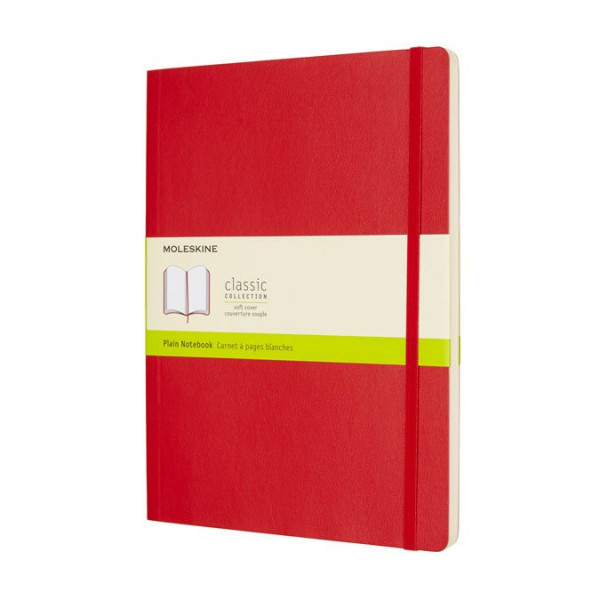 Carnet blanc souple - Scarlet  - 19 x 25 cm