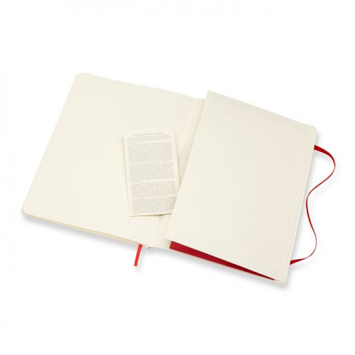 Carnet blanc souple - Scarlet  - 19 x 25 cm