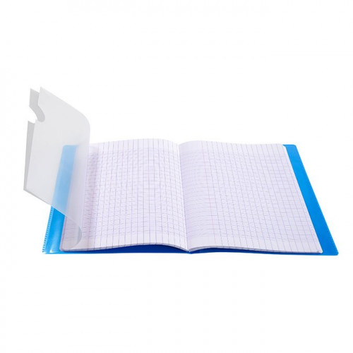 Cahier Koverbook avec protège-cahier intégré - 17 x 22 cm - grands carreaux - 48 p