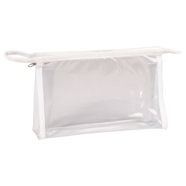 Trousse rectangulaire transparente - 24 x 4 x 14 cm