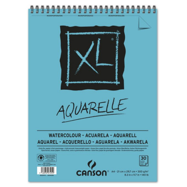 Papier aquarelle - 300 g/m² - A3 - 30 feuilles