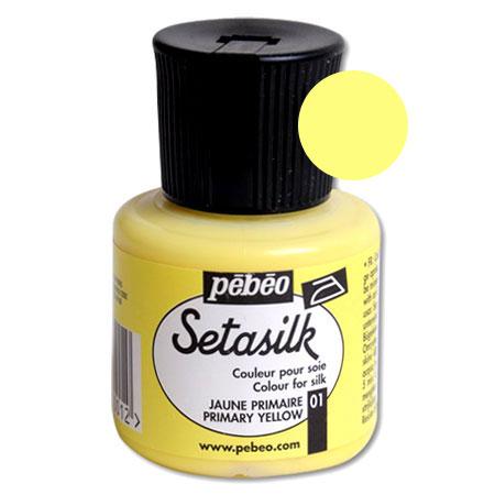 Sétasilk - Jaune primaire - 45 ml - Couleur 01