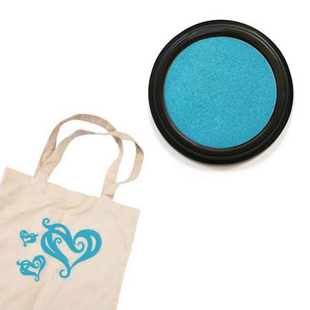 Izink textile - Tampon encreur - Turquoise - Scrapmalin